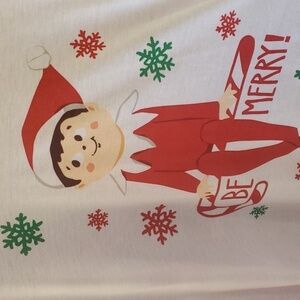Elf on the Shelf 2pc Adult  red pajama set  XL 100 polyester